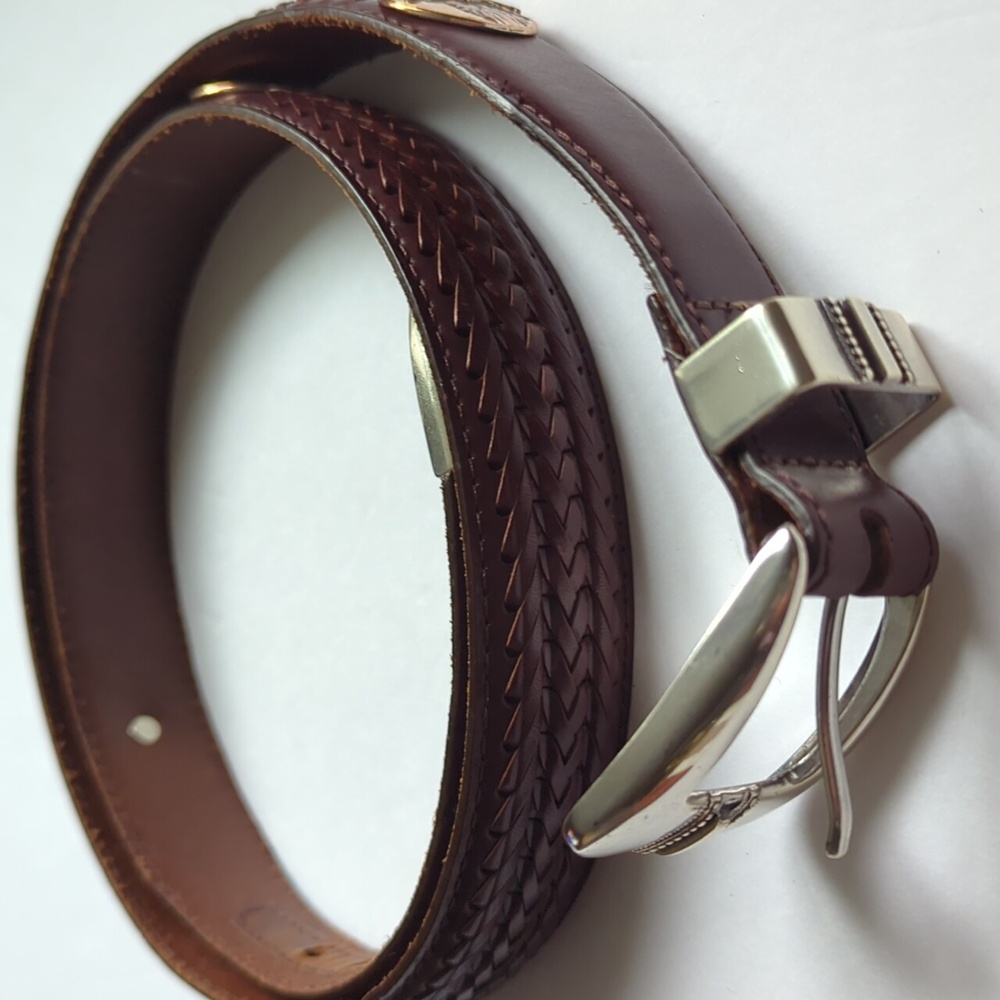 Men's Brighton Onyx Vintage 1998 Brown Golf Belt Size 45"